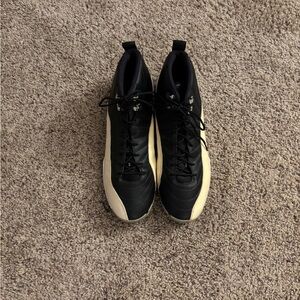 Men's Black and Cream football cleats